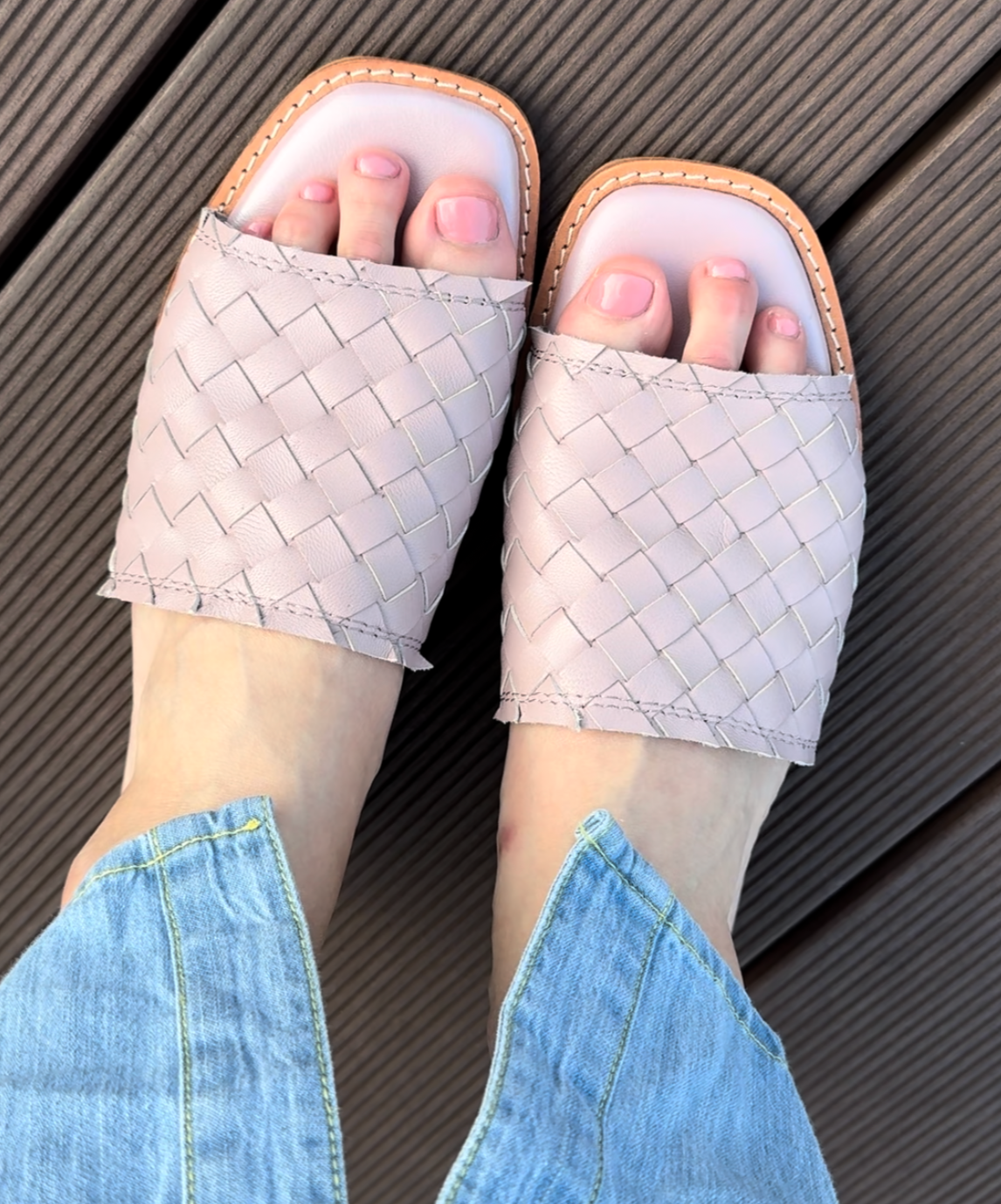 *HANDMADE LEATHER* Woven Sandals